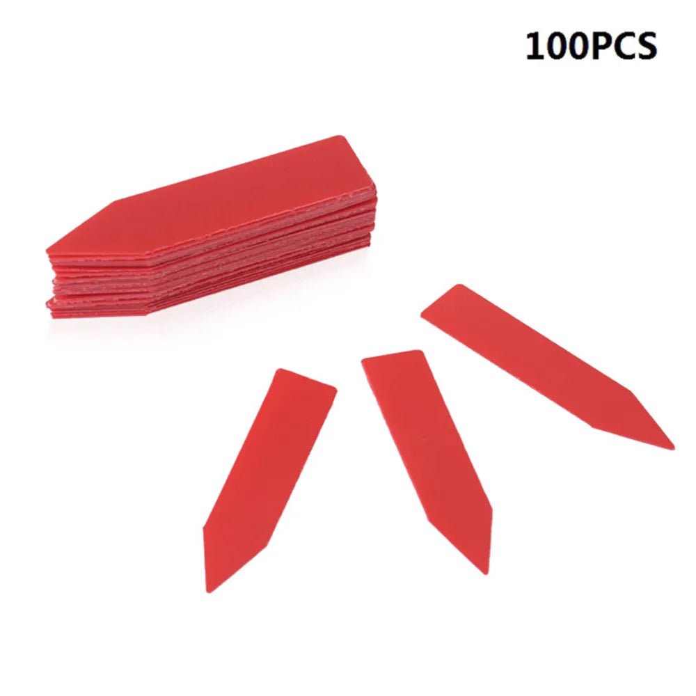 Garten-Pflanzenetiketten - Satz von 50/100 Kunststoff-Etiketten für Blumentöpfe, SämlingsetikettenBustani HausRed