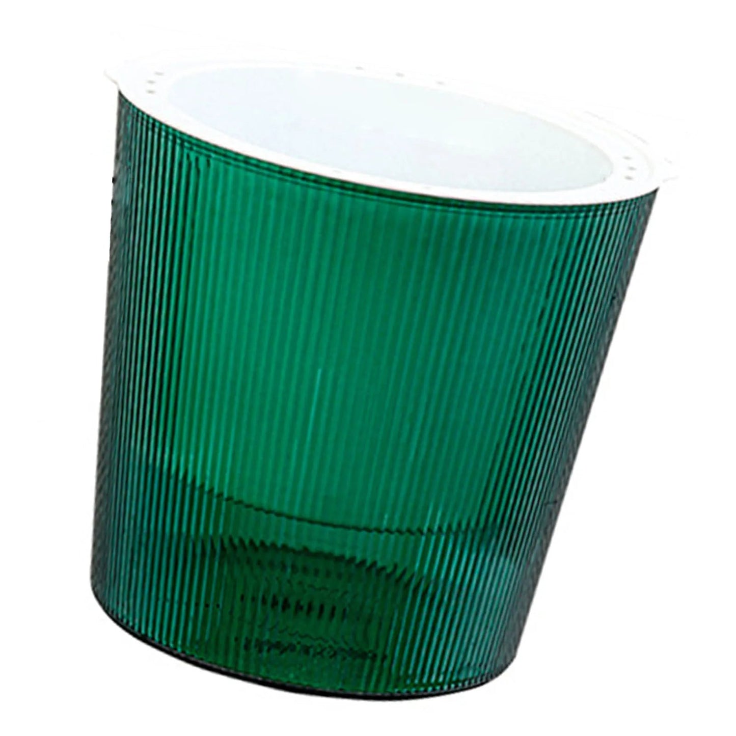 Klare, selbstbewässernde Pflanzgefäße für Pflanzen und Blumen im WohnzimmerBustani HausTranslucent Green L