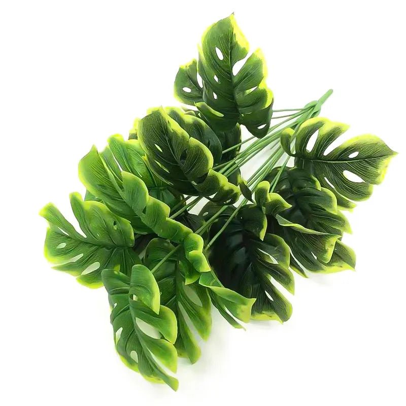 Künstlicher Monstera-Palmenbaum für die Dekoration von Zuhause und Garten Mit gelben Kanten